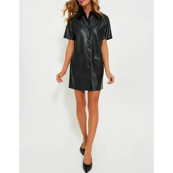 Tuckernuck | Dresses | Tuckernuck Black Leather Violetta Shirt Dress Nwt Size Xs | Poshmark Tuckernuck | Dresses | Tuckernuck Black Leather Violetta Shirt Dress Nwt Size Xs | Poshmark